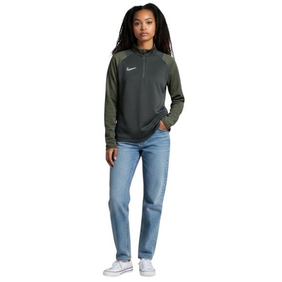 Nike Tops - NIKE Women's  Athletic Black & Gray 1/2 Zip Pullover With Dri-Fit